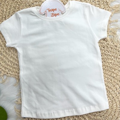 Conj. Blusa e Salopete Laço e Pedras Marinho e Branco